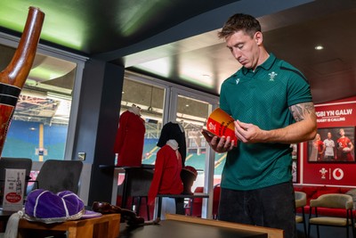 300926 - National Sporting Heritage Day WRU - Picture shows Josh Adams at the WRU National Sporting Heritage Day Event at the Principality Stadium in Cardiff, Wales