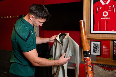 300926 - National Sporting Heritage Day WRU - Picture shows Josh Adams at the WRU National Sporting Heritage Day Event at the Principality Stadium in Cardiff, Wales