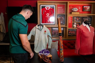 300926 - National Sporting Heritage Day WRU - Picture shows Josh Adams at the WRU National Sporting Heritage Day Event at the Principality Stadium in Cardiff, Wales