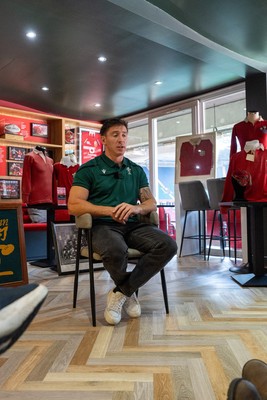 300926 - National Sporting Heritage Day WRU - Picture shows Josh Adams at the WRU National Sporting Heritage Day Event at the Principality Stadium in Cardiff, Wales