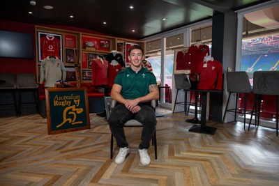 300926 - National Sporting Heritage Day WRU - Picture shows Josh Adams at the WRU National Sporting Heritage Day Event at the Principality Stadium in Cardiff, Wales