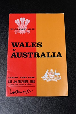 300926 - National Sporting Heritage Day WRU - Picture shows pieces of rugby memorabilia at the WRU National Sporting Heritage Day Event at the Principality Stadium in Cardiff, Wales