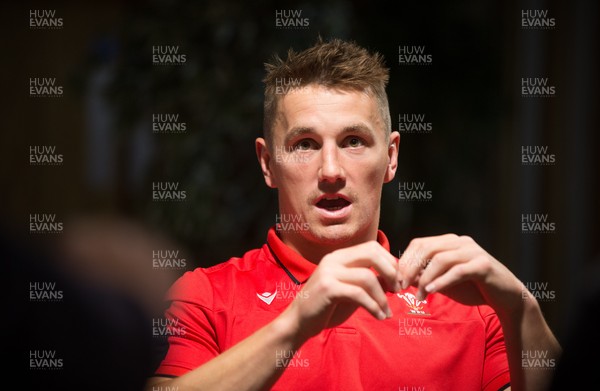 120821 - WRU Press Conference - Wales' Jonathan Davies talks to the media during a press conference at the Principality Stadium reviewing last session and looking forward to the Autumn Series of International matches