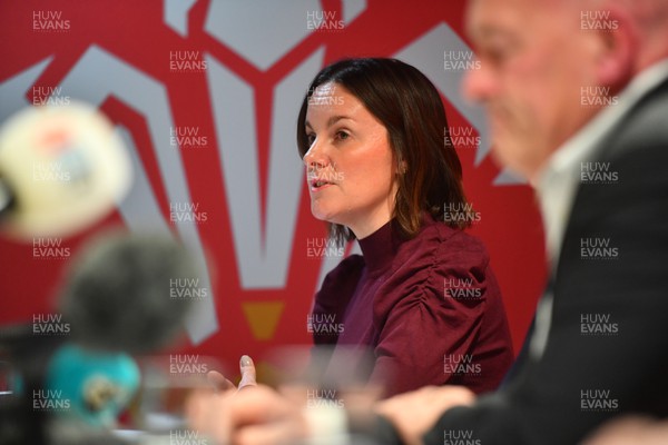141123 - Welsh Rugby Union Press Conference - WRU Group's Head of People Lydia Stirling