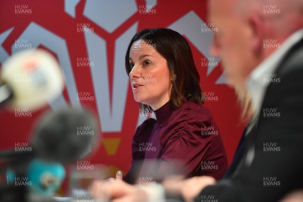 141123 - Welsh Rugby Union Press Conference - WRU Group's Head of People Lydia Stirling