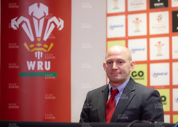 141223 - Welsh Rugby Union Press Conference - New Wales U20s head coach Richard Whiffin during a press conference to announce new coaching appointments