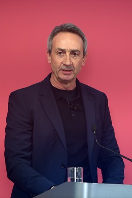 241025 - WRU Press Conference - Picture shows WRU Director of Rugby and Elite Performance Dave Reddin speaking in a press conference discussing the findings of the WRU’s recent review and consultation into the future of the elite game in Wales