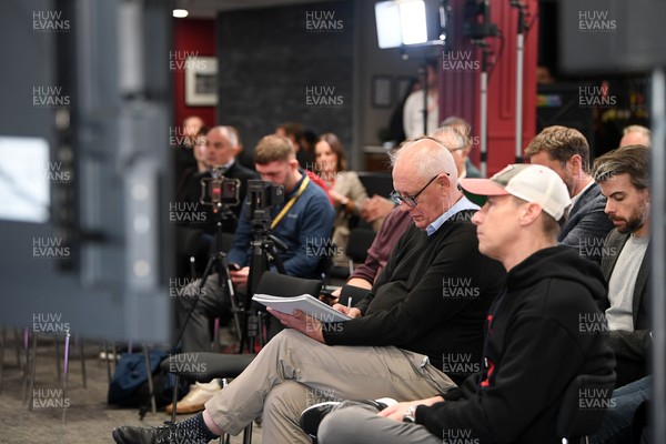 241025 - WRU Press Conference - Picture shows  speaking in a press conference discussing the findings of the WRU’s recent review and consultation into the future of the elite game in Wales