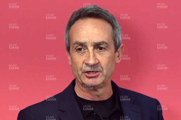 241025 - WRU Press Conference - Picture shows WRU Director of Rugby and Elite Performance Dave Reddin speaking in a press conference discussing the findings of the WRU’s recent review and consultation into the future of the elite game in Wales