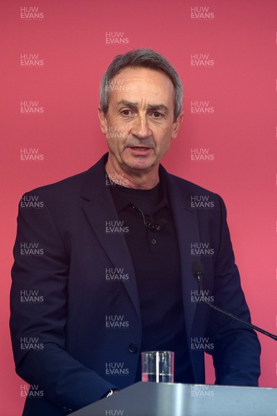 241025 - WRU Press Conference - Picture shows WRU Director of Rugby and Elite Performance Dave Reddin speaking in a press conference discussing the findings of the WRU’s recent review and consultation into the future of the elite game in Wales