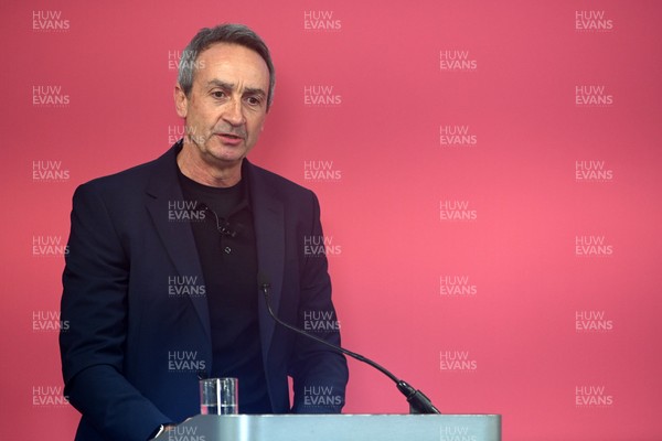 241025 - WRU Press Conference - Picture shows WRU Director of Rugby and Elite Performance Dave Reddin speaking in a press conference discussing the findings of the WRU’s recent review and consultation into the future of the elite game in Wales