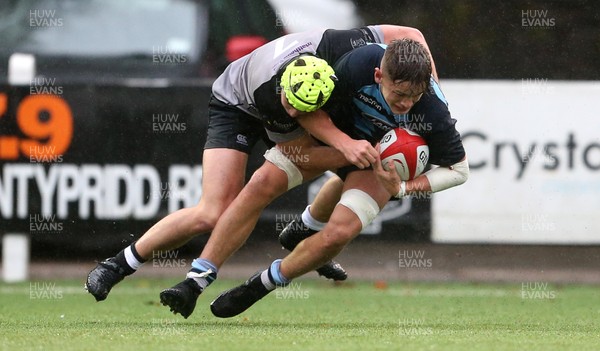 041118 - WRU - Regional Super 6s - Ethan Fackrell is tackled by Morgan Strong