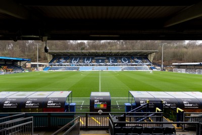 010126 - Wycombe Wanderers v Cardiff City - Sky Bet League 1 - A general view inside Adams Park prior to the game