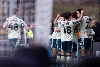 010126 - Wycombe Wanderers v Cardiff City - Sky Bet League 1 - Chris Willock of Cardiff City celebrates after scoring his sides first goal