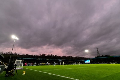 010126 - Wycombe Wanderers v Cardiff City - Sky Bet League 1 - A general view of Adams Park during the game
