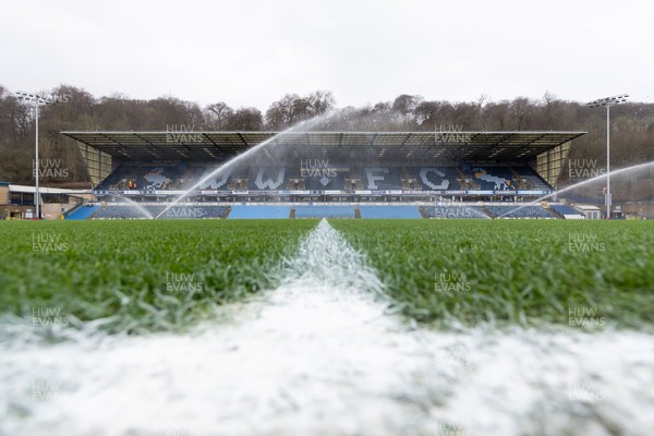 010126 - Wycombe Wanderers v Cardiff City - Sky Bet League 1 - A general view inside Adams Park prior to the game