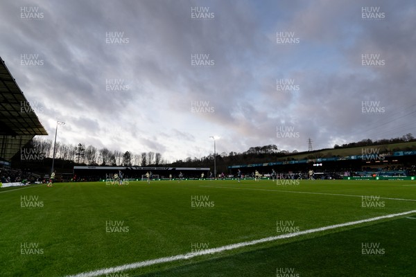 010126 - Wycombe Wanderers v Cardiff City - Sky Bet League 1 - A general view of Adams Park during the game