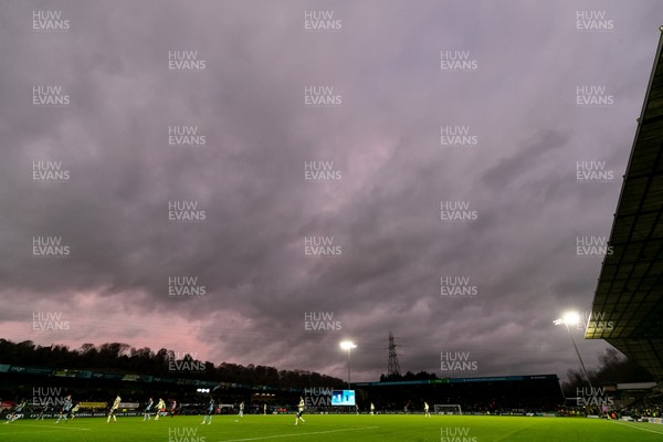 010126 - Wycombe Wanderers v Cardiff City - Sky Bet League 1 - A general view of Adams Park during the game