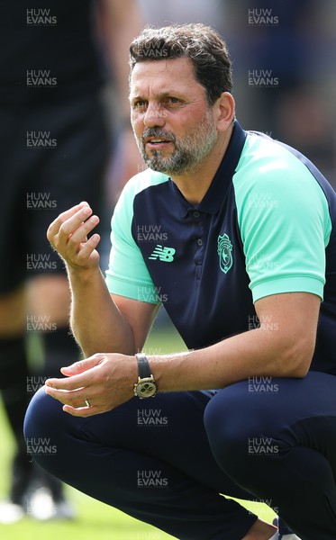 290723 - Wycombe Wanderers v Cardiff City, Pre-season Friendly - Cardiff City manager Erol Bulut during the match