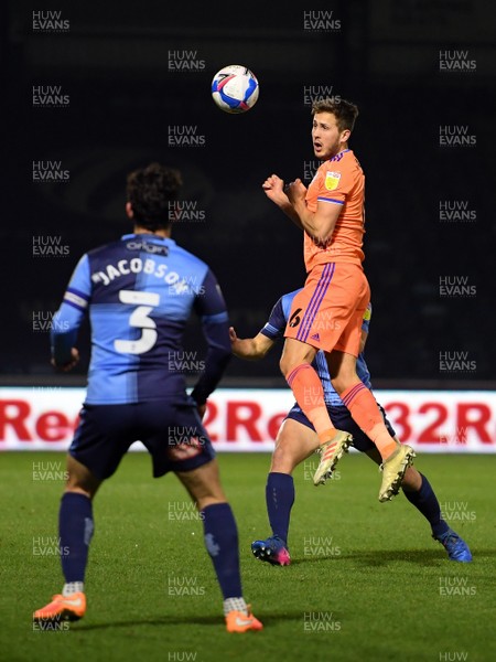 291220 - Wycombe Wanderers v Cardiff City - Sky Bet Championship - Will Vaulks of Cardiff City in action during this evening's game 