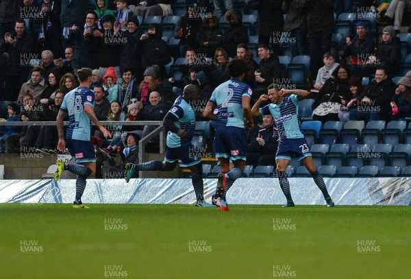 261217 - Wycombe Wanderers v Newport County - Sky Bet League 2 -  Nathan Tyson celebrates Wycombes first goal