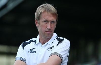 100718 - Yeovil Town v Swansea City - Pre Season Friendly - Swansea City Manager Graham Potter