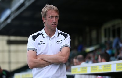 100718 - Yeovil Town v Swansea City - Pre Season Friendly - Swansea City Manager Graham Potter