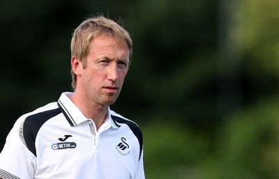 100718 - Yeovil Town v Swansea City - Pre Season Friendly - Swansea City Manager Graham Potter