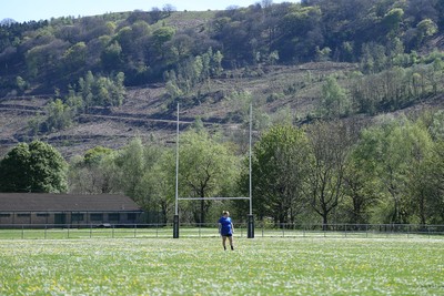 270425 - Ynysddu BG Ladies v Haverfordwest - Admiral Women's National League Championship - A general view of Ynysddu RFC