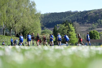 270425 - Ynysddu BG Ladies v Haverfordwest - Admiral Women's National League Championship - A general view of play