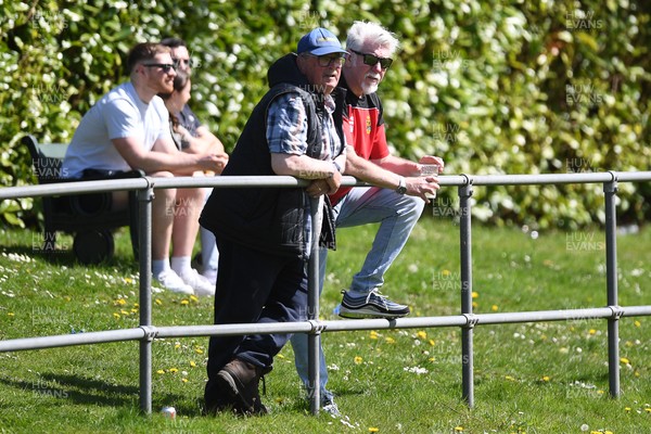 270425 - Ynysddu BG Ladies v Haverfordwest - Admiral Women's National League Championship - Fans watch the game
