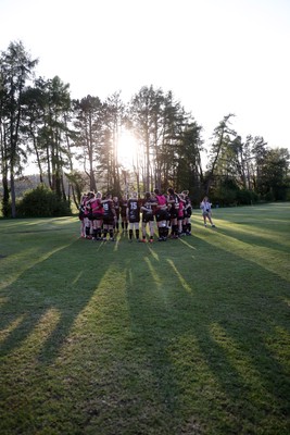 020525 - Ynysybwl RFC Women v Taffs Well Women - Admiral Women's National League Central - Ynysybwl Team huddle