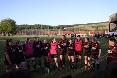 020525 - Ynysybwl RFC Women v Taffs Well Women - Admiral Women's National League Central - Ynysybwl Team huddle