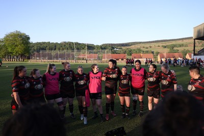 020525 - Ynysybwl RFC Women v Taffs Well Women - Admiral Women's National League Central - Ynysybwl Team huddle
