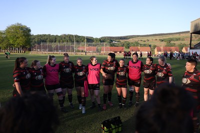 020525 - Ynysybwl RFC Women v Taffs Well Women - Admiral Women's National League Central - Ynysybwl Team huddle