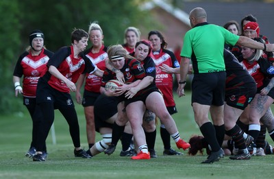020525 - Ynysybwl RFC Women v Taffs Well Women - Admiral Women's National League Central - Lauren Willacott of Ynysybwl scores a try