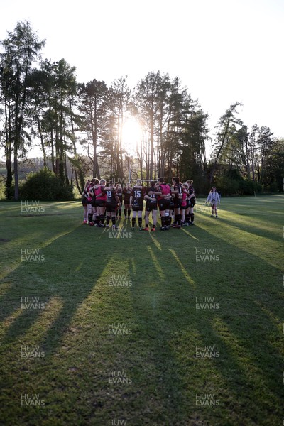 020525 - Ynysybwl RFC Women v Taffs Well Women - Admiral Women's National League Central - Ynysybwl Team huddle