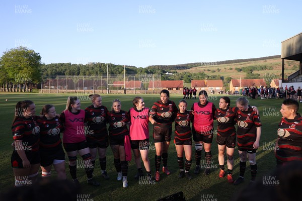 020525 - Ynysybwl RFC Women v Taffs Well Women - Admiral Women's National League Central - Ynysybwl Team huddle