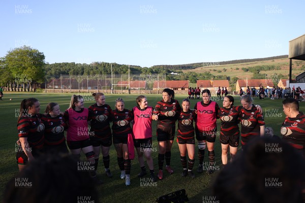 020525 - Ynysybwl RFC Women v Taffs Well Women - Admiral Women's National League Central - Ynysybwl Team huddle