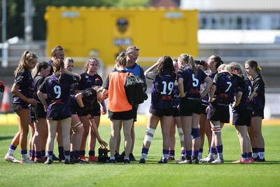 060525 - Ysfgol Bro Pedr v Bryncelynnog Comprehensive - Girls Schools U14s Cup Final - Ysfgol Bro Pedr team huddle