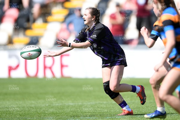 060525 - Ysfgol Bro Pedr v Bryncelynnog Comprehensive - Girls Schools U14s Cup Final - Molly Jones of Ysfgol Bro Pedr
