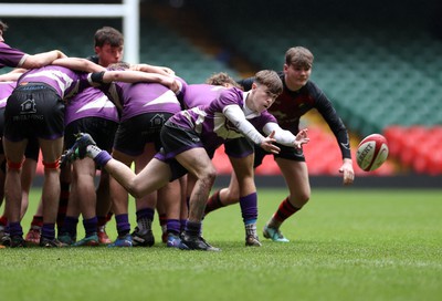 200324 - Road to Principality - WSRU Senior Group – U18s Male Plate Final - Ysgol Bro Teifi v Ysgol Bro Pedr - 