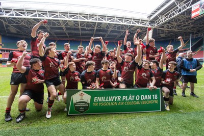 200324 - Road to Principality - WSRU Senior Group – U18s Male Plate Final - Ysgol Bro Teifi v Ysgol Bro Pedr - 