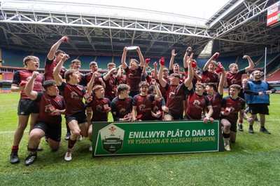 200324 - Road to Principality - WSRU Senior Group – U18s Male Plate Final - Ysgol Bro Teifi v Ysgol Bro Pedr - 