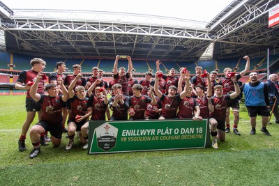 200324 - Road to Principality - WSRU Senior Group – U18s Male Plate Final - Ysgol Bro Teifi v Ysgol Bro Pedr - 