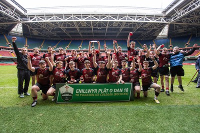 200324 - Road to Principality - WSRU Senior Group – U18s Male Plate Final - Ysgol Bro Teifi v Ysgol Bro Pedr - 