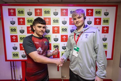 200324 - Road to Principality - WSRU Senior Group � U18s Male Plate Final - Ysgol Bro Teifi v Ysgol Bro Pedr - Player of the match Tomos Edwards