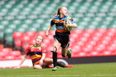 190324 - Ysgol Bryn Celynnog v Ysgol Godre’r Berwyn - WRU Welsh Schools Girls U12 Cup Final - Bryn Celynnog open the scoring