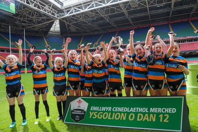 190324 - Ysgol Bryn Celynnog v Ysgol Godre’r Berwyn -  WRU Welsh Schools Girls U12 Cup Final Winners Ysgol Bryn Celynnog