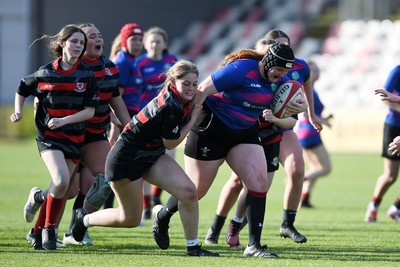 060525 - Ysgol Cwm Rhymni v Ysgol Bro Dur - Girls Schools U16s Cup Final - Cassie Cole of Ysgol Bro Dur